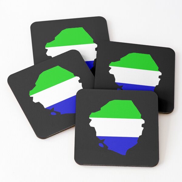 Artikelvorschau, Sierra Leone Flaggenform SL entworfen und verkauft von shitpostee.