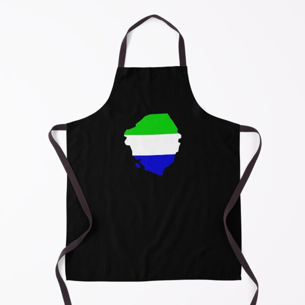 Aperçu de l'œuvre Drapeau de la Sierra Leone en forme de SL créée et vendue par shitpostee.