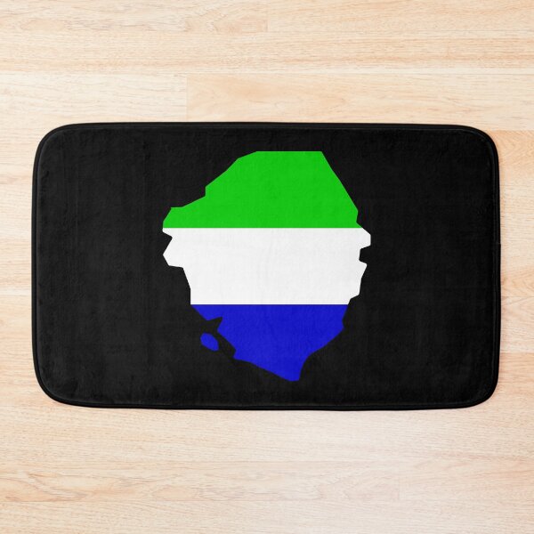 Artikelvorschau, Sierra Leone Flaggenform SL entworfen und verkauft von shitpostee.
