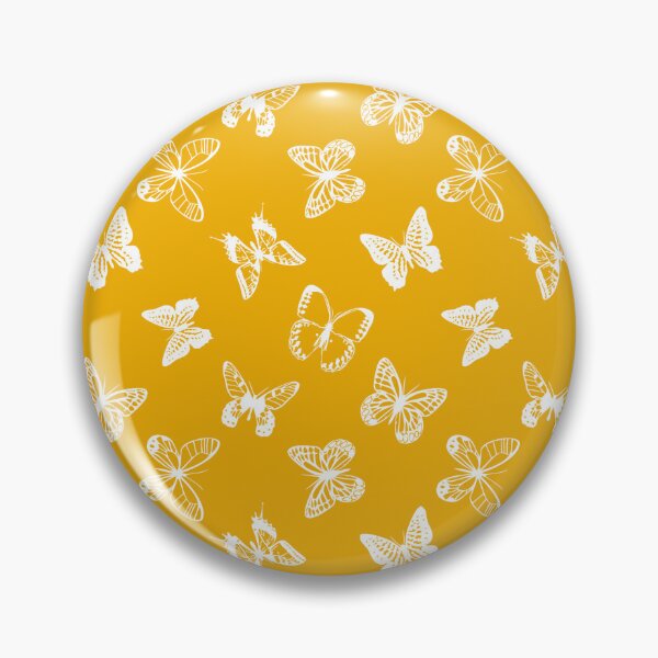 Item preview, Butterfly Pattern Design - Yellow and White  designed and sold by PatternTitan.