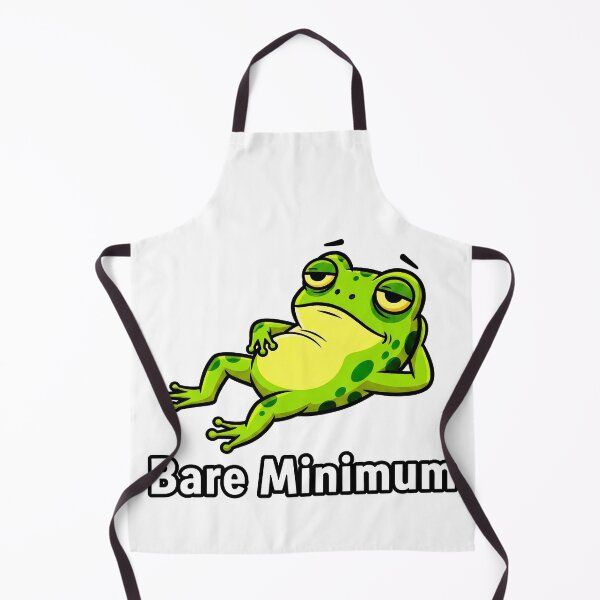 Item preview, Bare Minimum Funny Frog Lazy Retro Cartoon Graphic designed and sold by DigitalArtx-com.