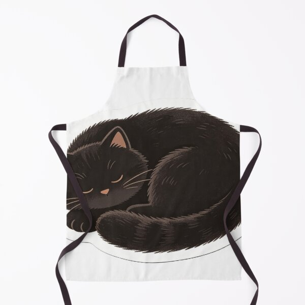 Item preview, Cute Sleeping Black Cat Sticker designed and sold by denybz.