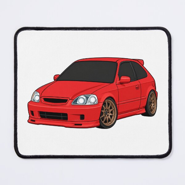 Item preview, EK9 Milano Red JDM R Hatch Type Mini Toon Car designed and sold by VenZolic.