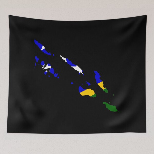 Item preview, Solomon Islands Shaped Flag SB designed and sold by shitpostee.