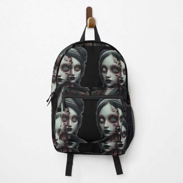 Item preview, Two-Faced Gothic Doll Winter Horror Art designed and sold by LujziWorld.