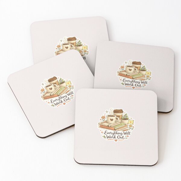 Item preview, Everything Will Work Out Coffee Sticker designed and sold by MUSA'S.
