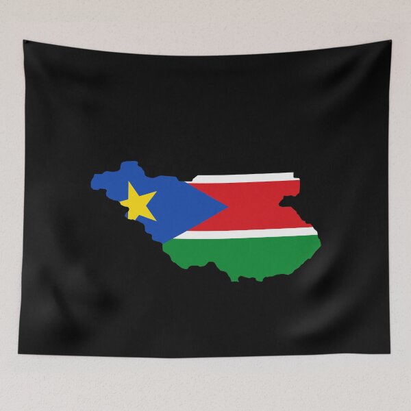 Item preview, South Sudan Shaped Flag SS designed and sold by shitpostee.