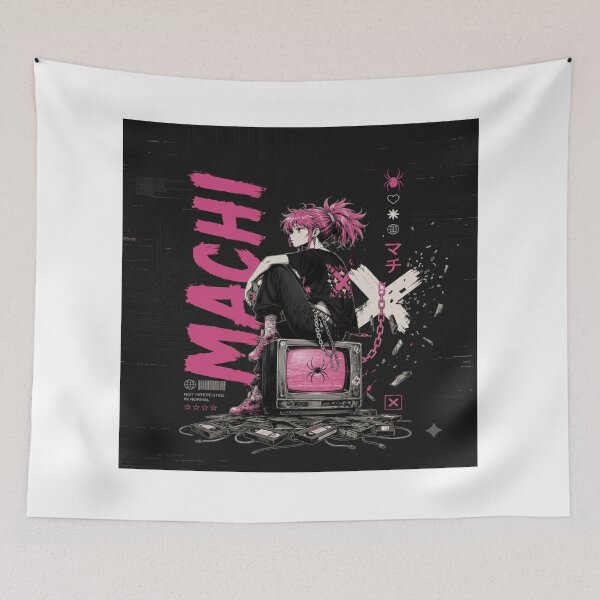 Item preview, Pink Glitch Anime Girl – Retro TV Spidercore Aesthetic designed and sold by SuMa_Creation_Artz.