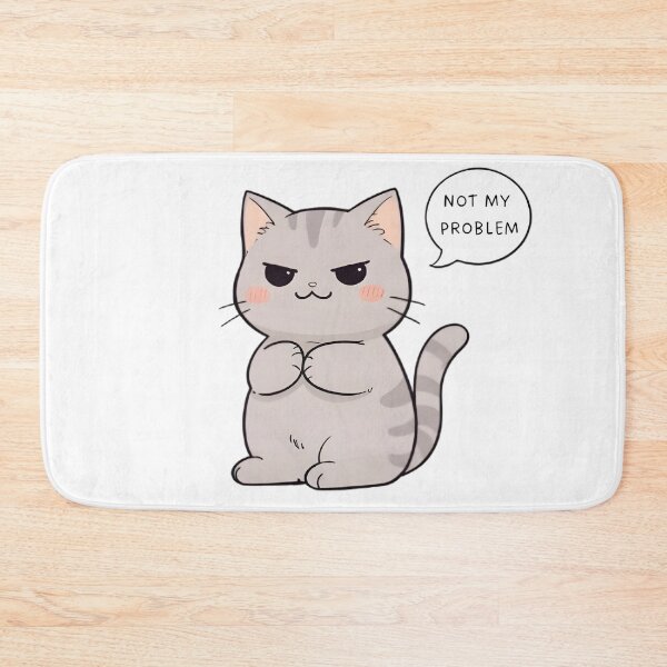 Item preview, Unbothered Cat Not My Problem Funny Deadpan Design designed and sold by tommysworks.