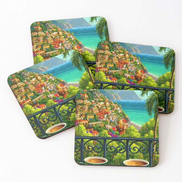 Item preview, Charming Espresso View with Scenic Landscape designed and sold by Artessie.