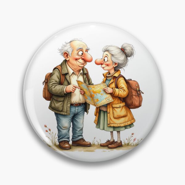 Artikelvorschau, Adventure Awaits Grandpa and Grandma Map Travel entworfen und verkauft von Connys Colorful World.