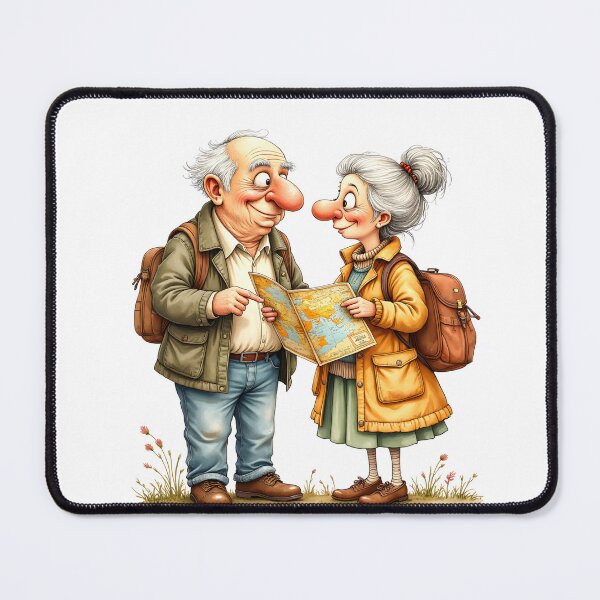 Item preview, Adventure Awaits Grandpa and Grandma Map Travel designed and sold by Connys Colorful World.