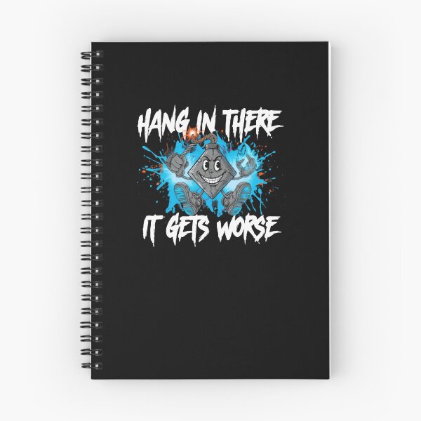 Item preview, Hang In There It Gets Worse Sarcastic Dark Humor Pessimistic Saying designed and sold by RetroMini2026.