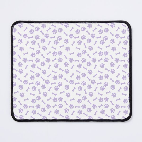 Item preview, White And Lavender Dog Paw And Bone Pattern designed and sold by pattern-archive.