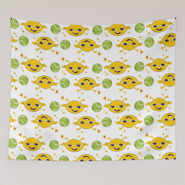 Item preview, Cute Tennis Alien Seamless Pattern | Funny Sports Cartoon designed and sold by Mammoths.