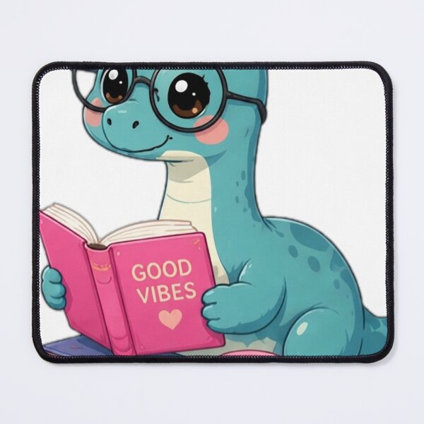 Item preview, Cute Bookworm Dinosaur Sticker designed and sold by DailyDoodlesBySumbul.