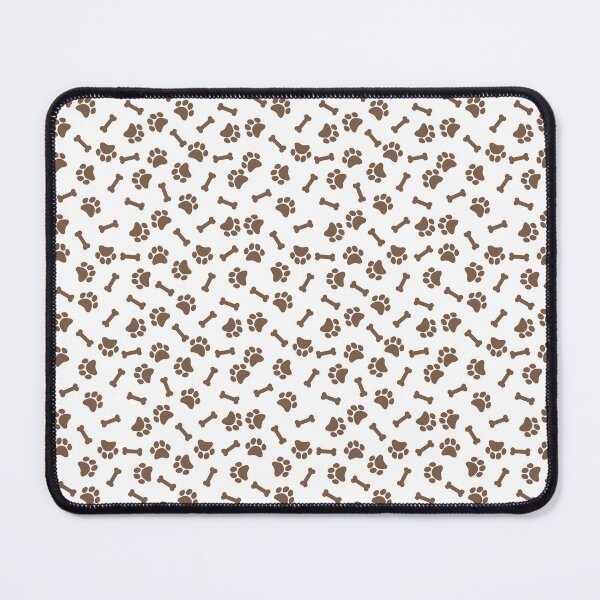 Item preview, White And Mocha Dog Paw And Bone Pattern designed and sold by pattern-archive.