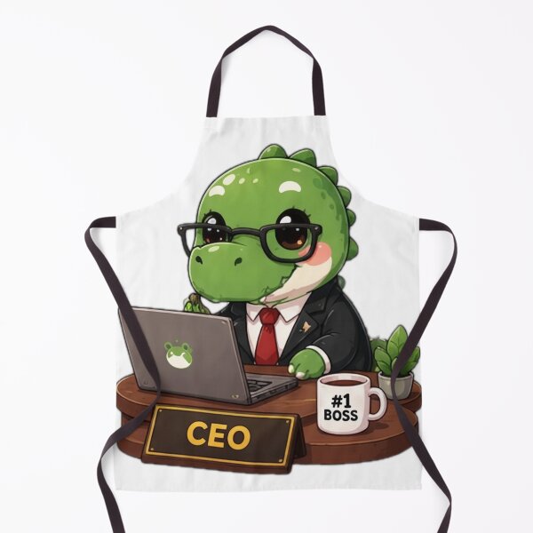 Item preview, Cute Dinosaur CEO Sticker designed and sold by DailyDoodlesBySumbul.