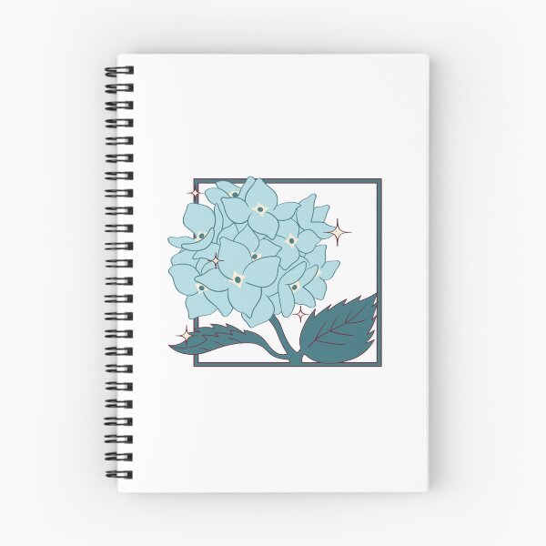 Item preview, Minimalist Blue Hydrangea with Retro Aesthetic Square Frame ✨ designed and sold by ✨Kessy von Kunstler✨.