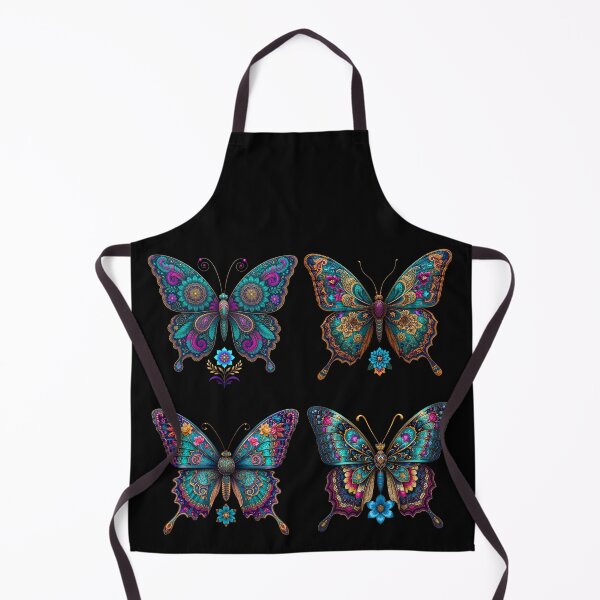 Item preview, Intricate Ornate Butterfly Dark Art designed and sold by CF_VintageDesign.