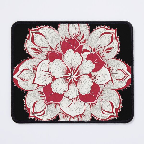 Item preview, Hibiscus Folk Embroidery Mandala Clipart Collection 5 designed and sold by PlayPlearnZone.