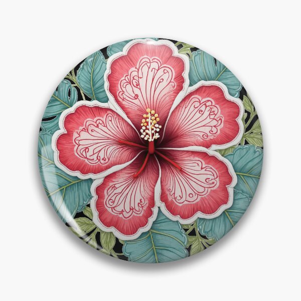 Item preview, Hibiscus Folk Embroidery Mandala Clipart Collection 19 designed and sold by PlayPlearnZone.