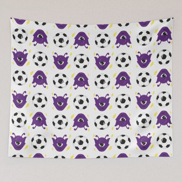 Item preview, Cute Soccer Alien Seamless Pattern | Funny Football Cartoon designed and sold by Mammoths.