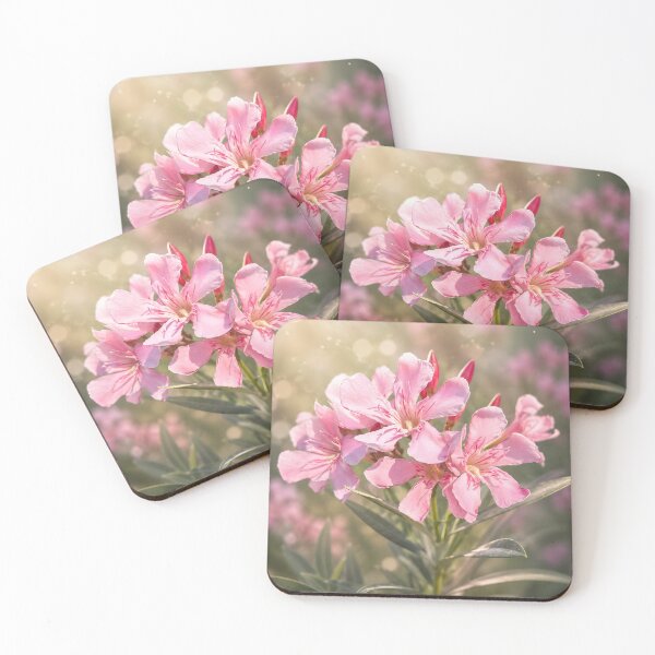 Item preview, Pink Oleander Glow – Botanical Flow Collection designed and sold by Violafleurviolett.