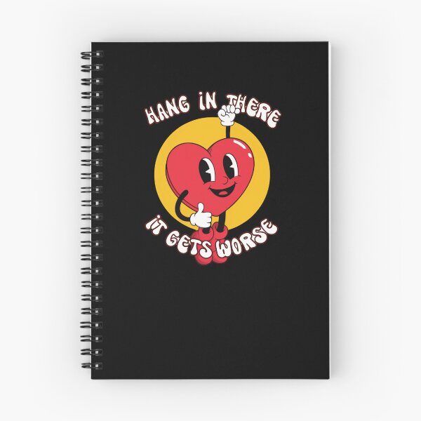 Item preview, Hang In There It Gets Worse Dark Humor Sarcastic Pessimistic Saying designed and sold by RetroMini2026.