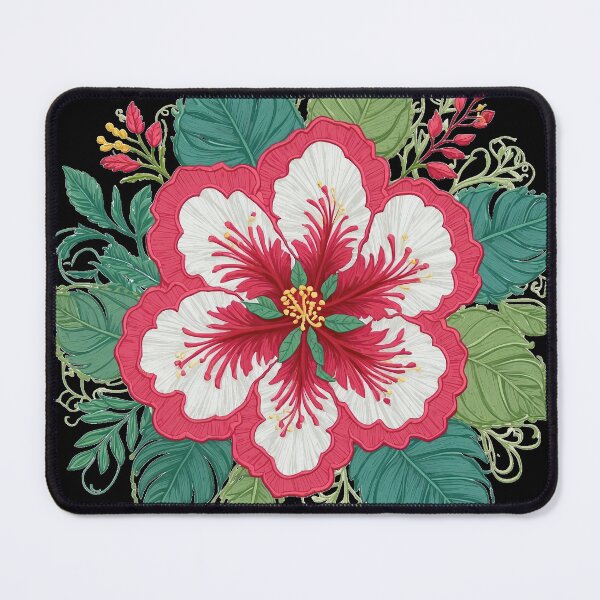 Item preview, Hibiscus Folk Embroidery Mandala Clipart Collection 18 designed and sold by PlayPlearnZone.