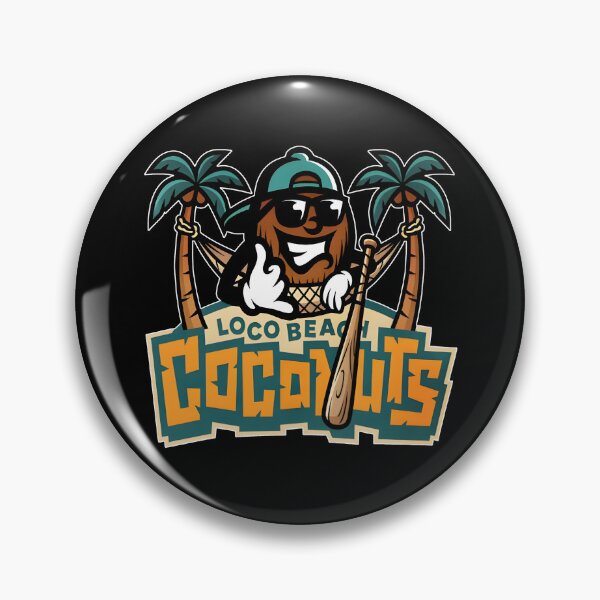 Item preview, Loco Beach Coconuts Baseball designed and sold by CharmiA Fox.