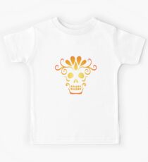 Glowing Sugar Skull Carving Kids Tee