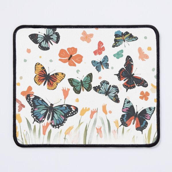 Item preview, Butterflies in Bloom – Whimsical Spring Garden Illustration designed and sold by Artisan Finds Online.