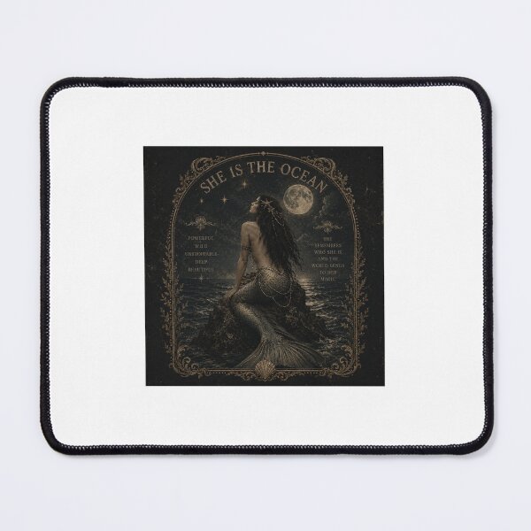 Item preview, Dark Vintage Mermaid – Sea Witch Gothic Aesthetic Design designed and sold by mermaidstribe.
