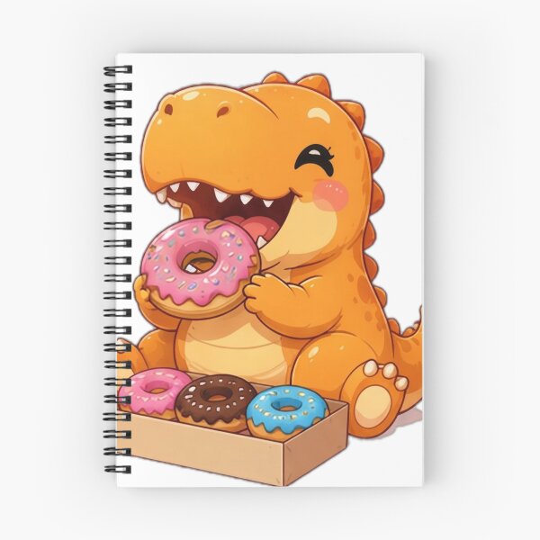 Item preview, Cute Donut Lover Dinosaur Sticker designed and sold by DailyDoodlesBySumbul.