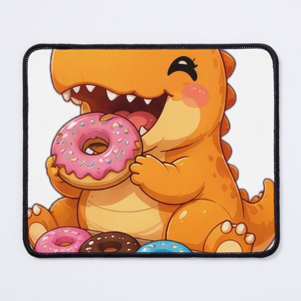 Item preview, Cute Donut Lover Dinosaur Sticker designed and sold by DailyDoodlesBySumbul.