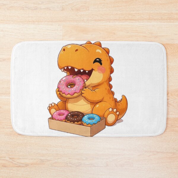 Item preview, Cute Donut Lover Dinosaur Sticker designed and sold by DailyDoodlesBySumbul.