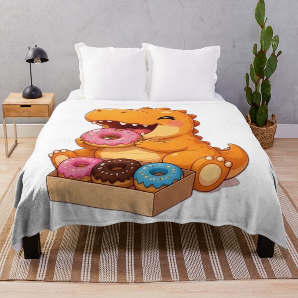 Item preview, Cute Donut Lover Dinosaur Sticker designed and sold by DailyDoodlesBySumbul.