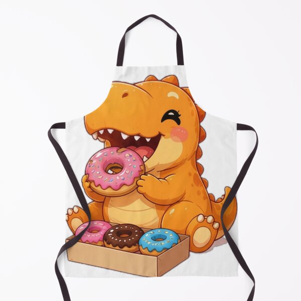 Item preview, Cute Donut Lover Dinosaur Sticker designed and sold by DailyDoodlesBySumbul.