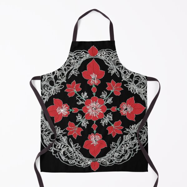 Aperçu de l'œuvre Hibiscus Folk Embroidery Mandala Clipart Collection 12 créée et vendue par PlayPlearnZone.