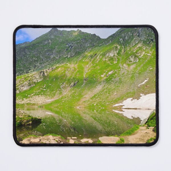 Item preview, Balea Lake Mountain Slope – Romania Alpine Print designed and sold by MSMPrintDesign.