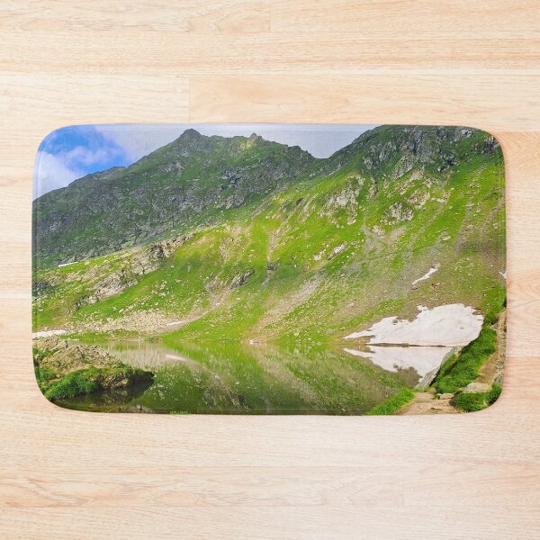 Item preview, Balea Lake Mountain Slope – Romania Alpine Print designed and sold by MSMPrintDesign.