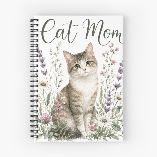 Item preview, Cat Mom Floral — Botanical Cat Lover Gift for Her designed and sold by DreamelleStudio.