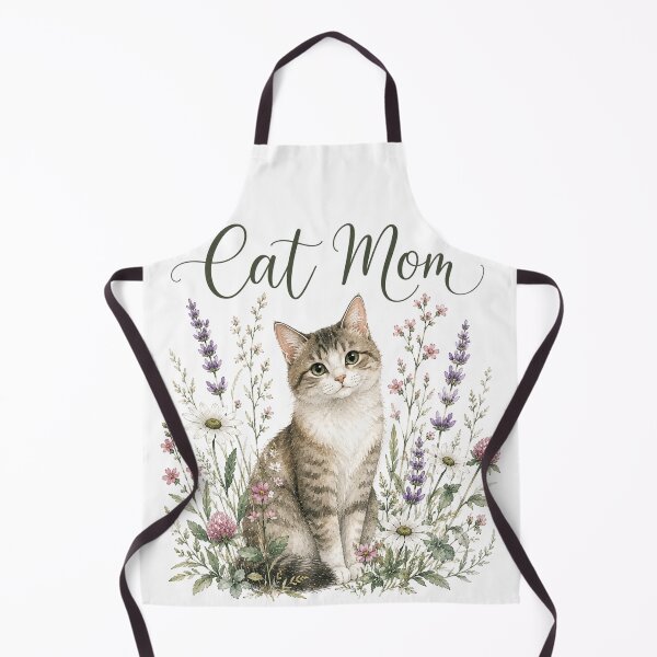 Item preview, Cat Mom Floral — Botanical Cat Lover Gift for Her designed and sold by DreamelleStudio.