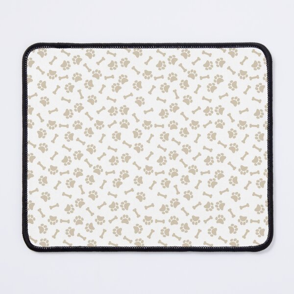 Item preview, White And Sand Dog Paw And Bone Pattern designed and sold by pattern-archive.