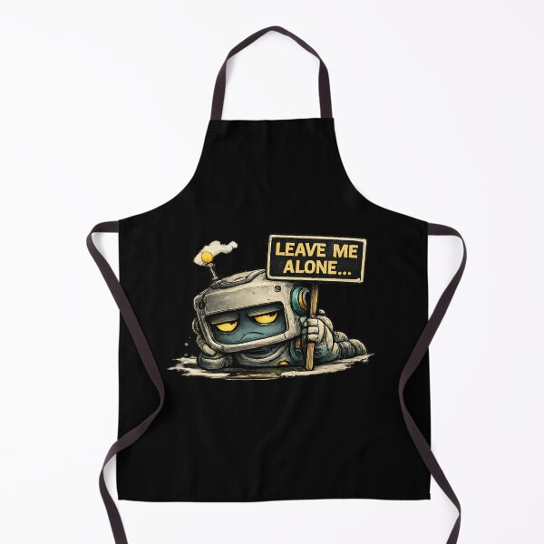 Item preview, Funny Grumpy Robot Leave Me Alone designed and sold by RustyBot.