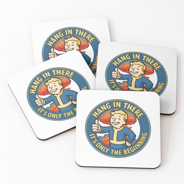 Item preview, Hang In There It's Only The Beginning Fallout Gaming Motivational Gamer Fan designed and sold by RetroMini2026.