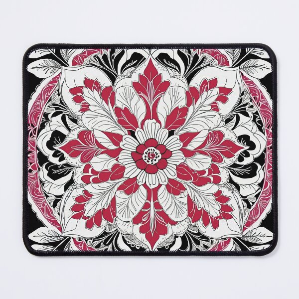 Item preview, Hibiscus Folk Embroidery Mandala Clipart Collection 15 designed and sold by PlayPlearnZone.