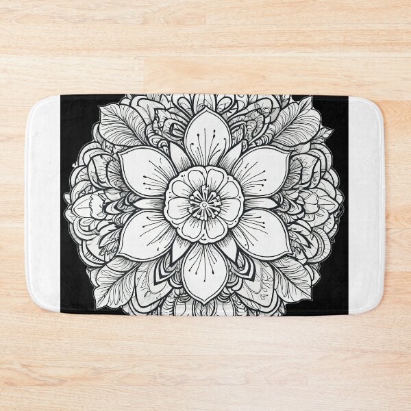 Item preview, Hibiscus Folk Embroidery Mandala Clipart Collection 16 designed and sold by PlayPlearnZone.