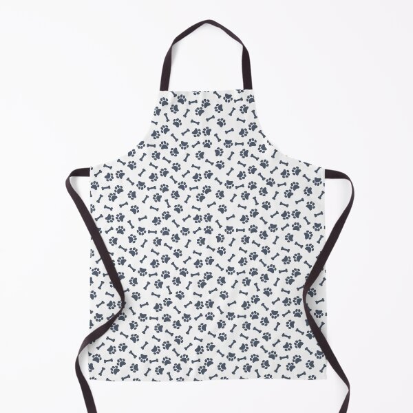 Item preview, White And Slate Dog Paw And Bone Pattern designed and sold by pattern-archive.